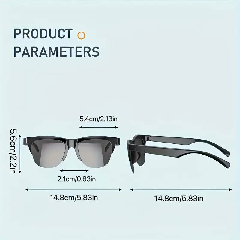 Smart Glasses with Wireless Earbuds