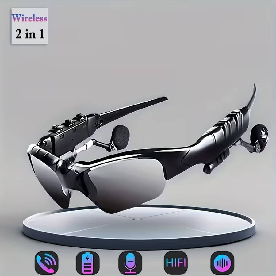 Headphones Glasses Wireless Headset With Microphone