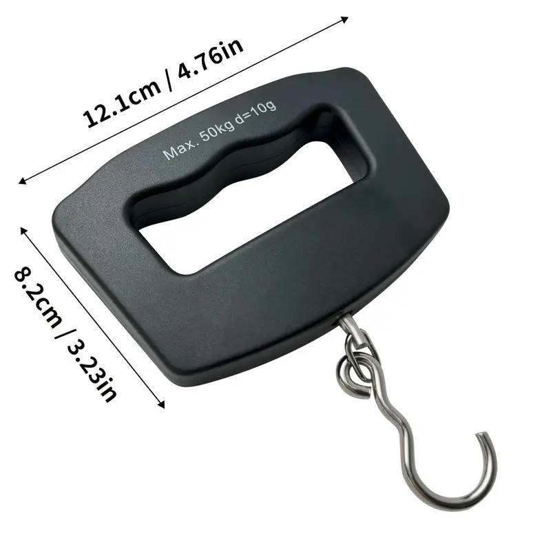 1pc Portable Luggage Scale 110lbs/50kg Capacity Handheld with Backlit LCD Battery Powered Batteries