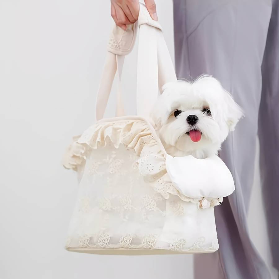 1pc Beigesize S 24*15*23cm Pet Bag