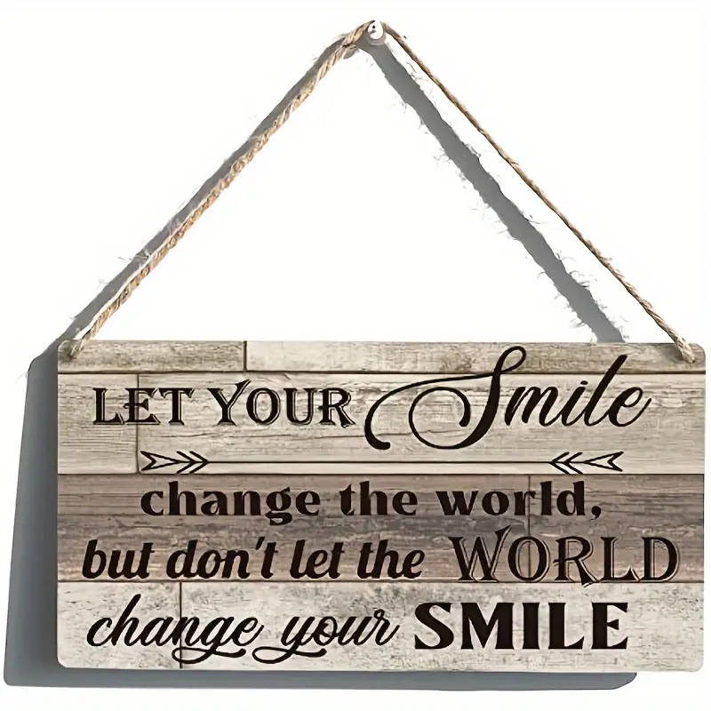 1pc Cozy Charm Vintage-Inspired Wooden Plaque Inspirational Wall Decor for Bedroom Living Room Versa