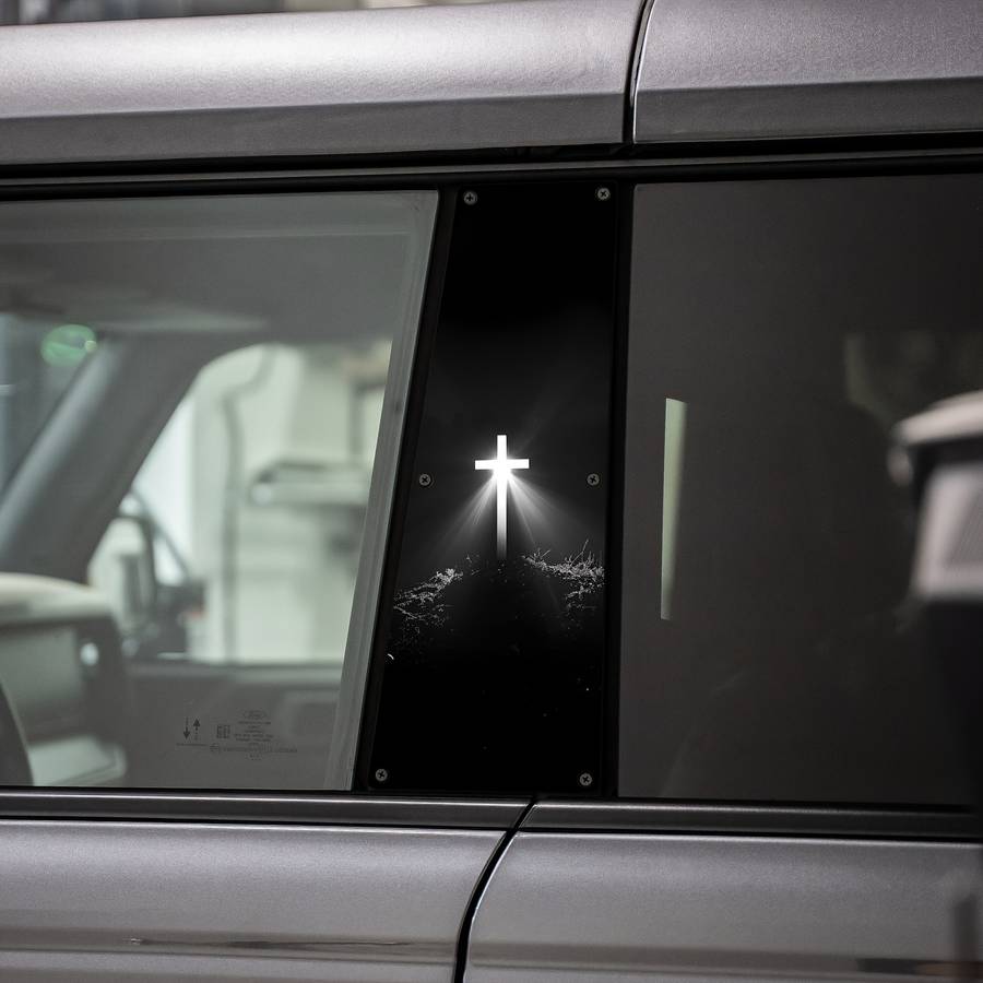2pcs Light In The Dark Jesus Christian Themed Stickers