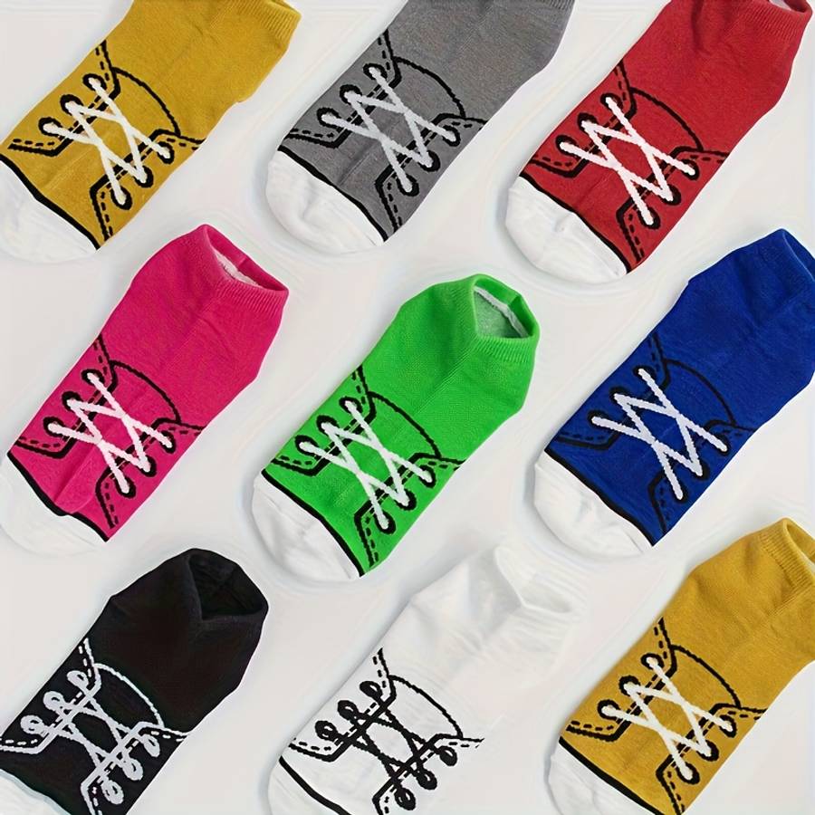 8 Pairs Multicolor One Size High Elastic Socks