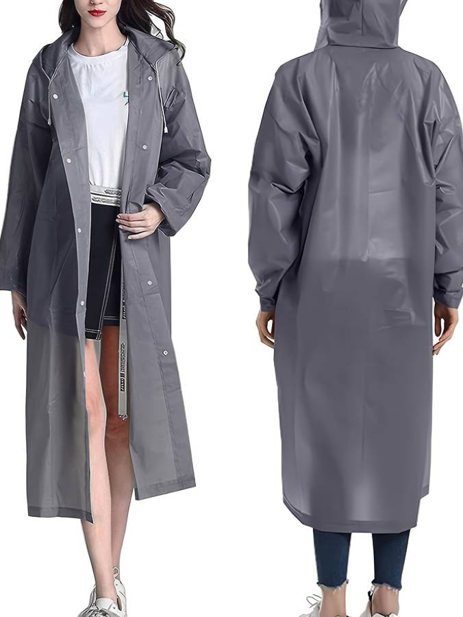Raincoat Greyblack Size Onesize
