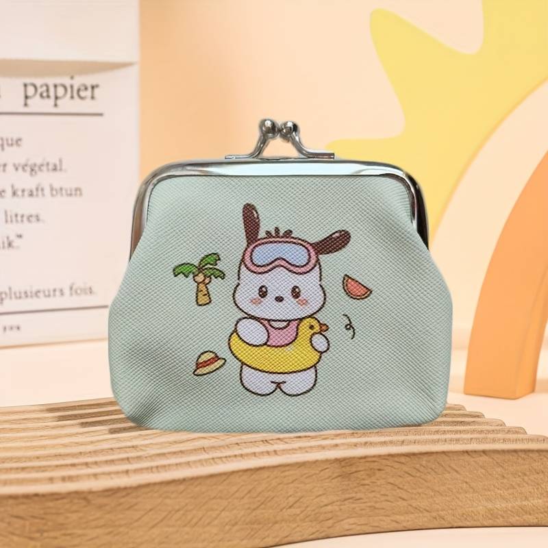 1pc Compact Sanrio Bag Easy to Carry Kitty Kuromi Wallet Fun Coin Pouch Cute Storage Bag Coin C