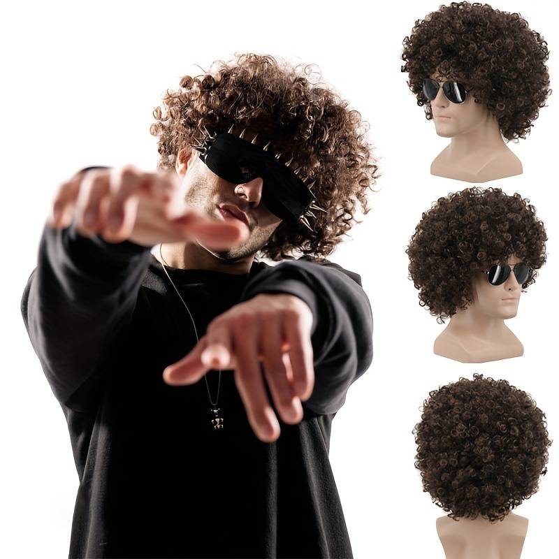 1Pc Coffee Color 10.16cm Fashion Design Wig