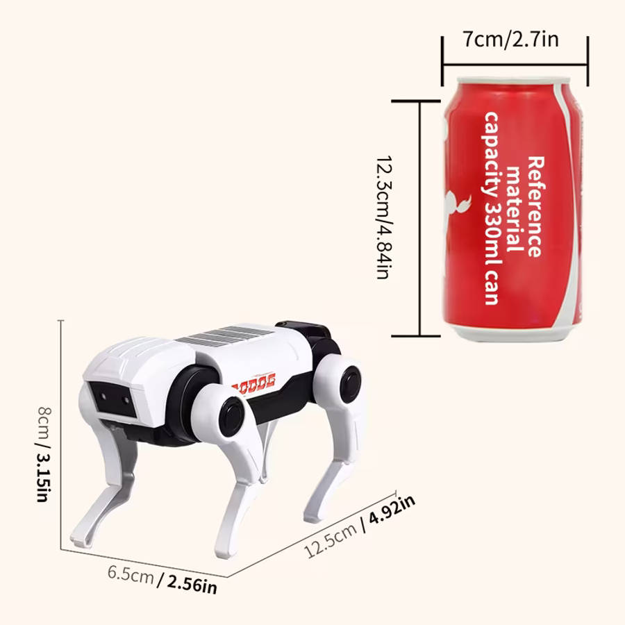 Electric Mechanical Dog Toy with Lights That Moves Forward And Crawls