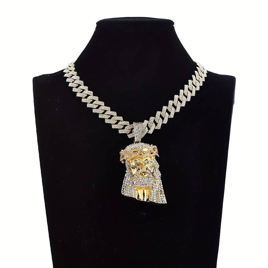 1 Piece Silvery Jesus Theme Pendant