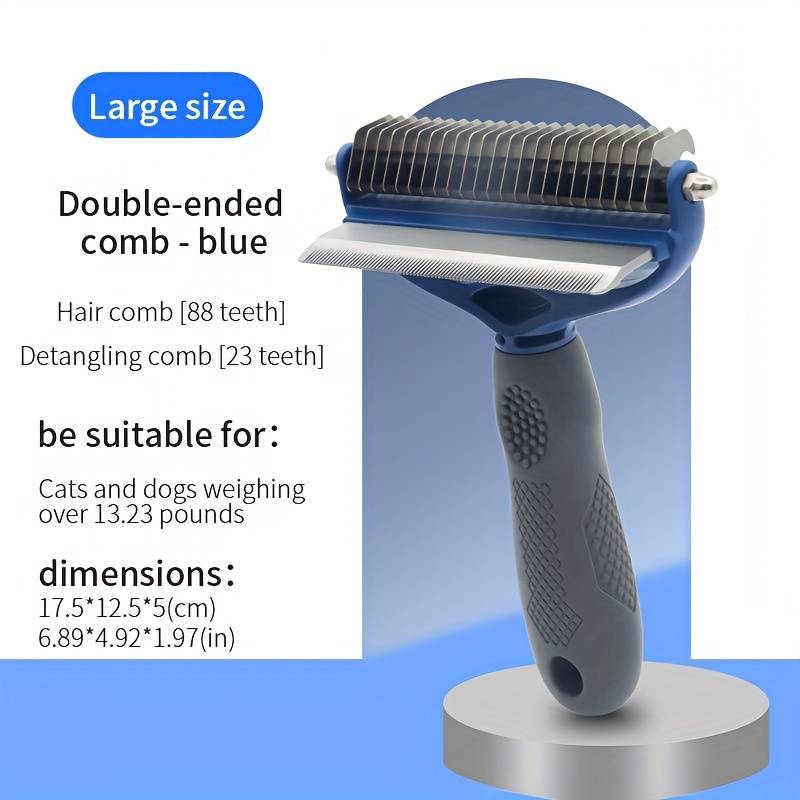 1pc Blue Large Pet Comb