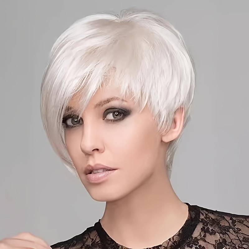 1Pc Gradient Golden 20.32cm Fashion Design Wig