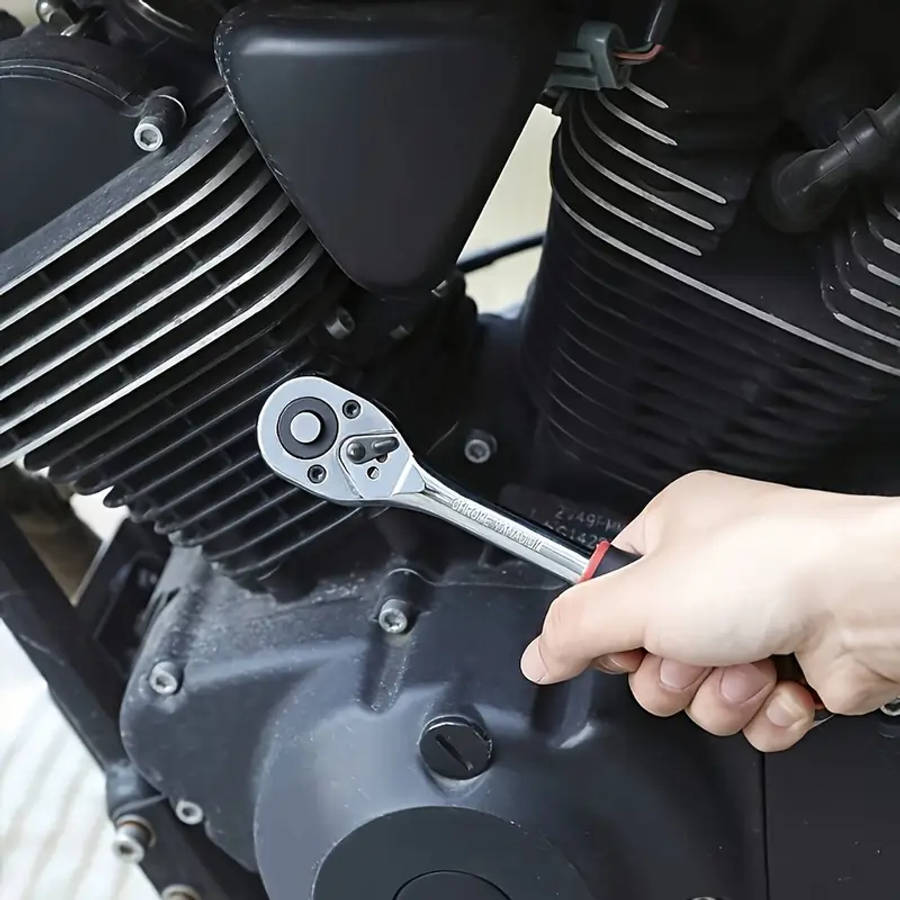 12-Piece Socket Wrench Set - Durable Steel