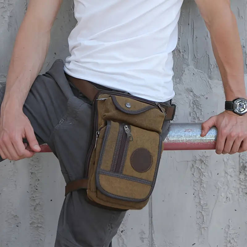 Men's Tactical Canvas Belt Bag