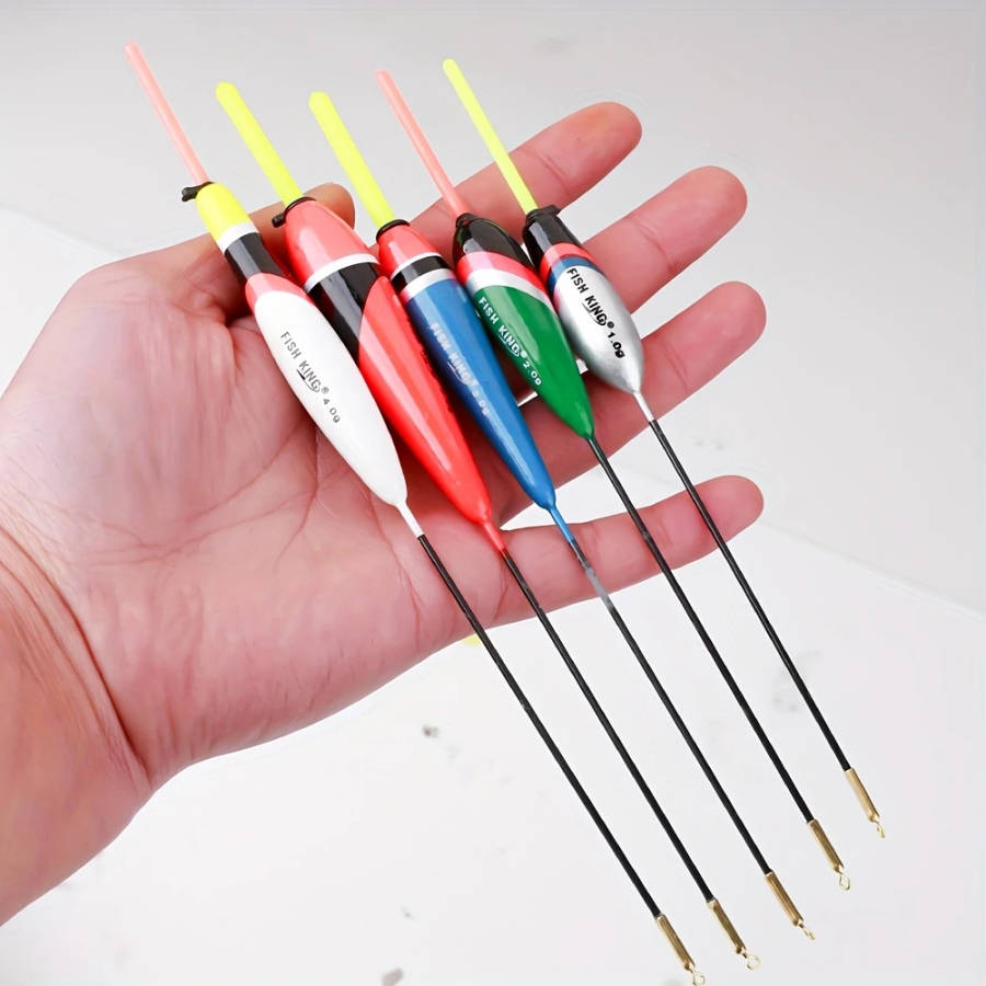 5pcs Fishing Float Set 0.035oz-0.176oz Carp Float Get a pack of glow-in-the-dark sticks as a gift Wi