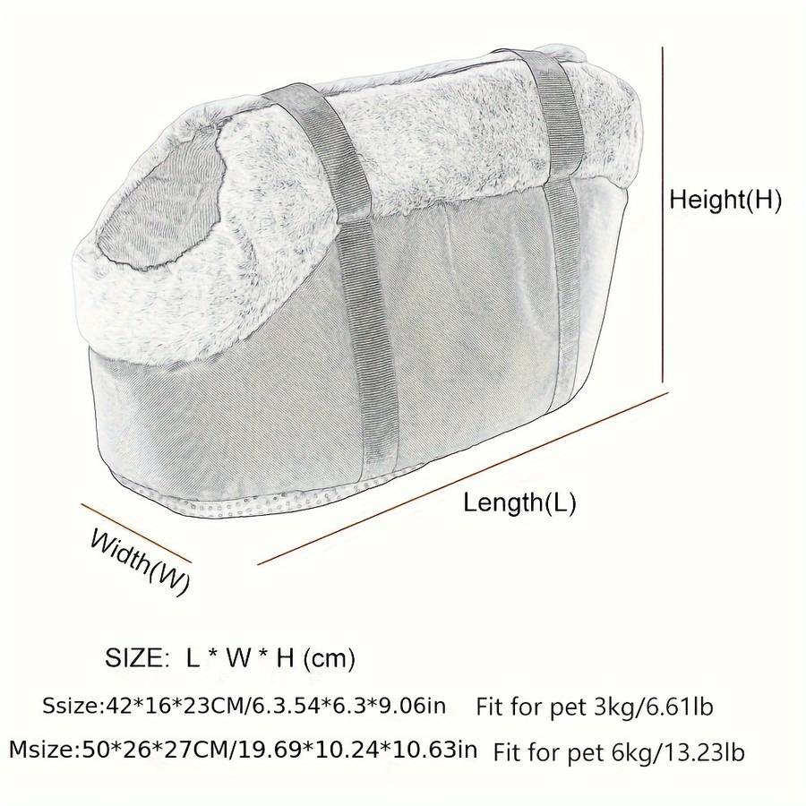 1pc Black size S: 42*16cm/16.53*6.29in Pet Bag