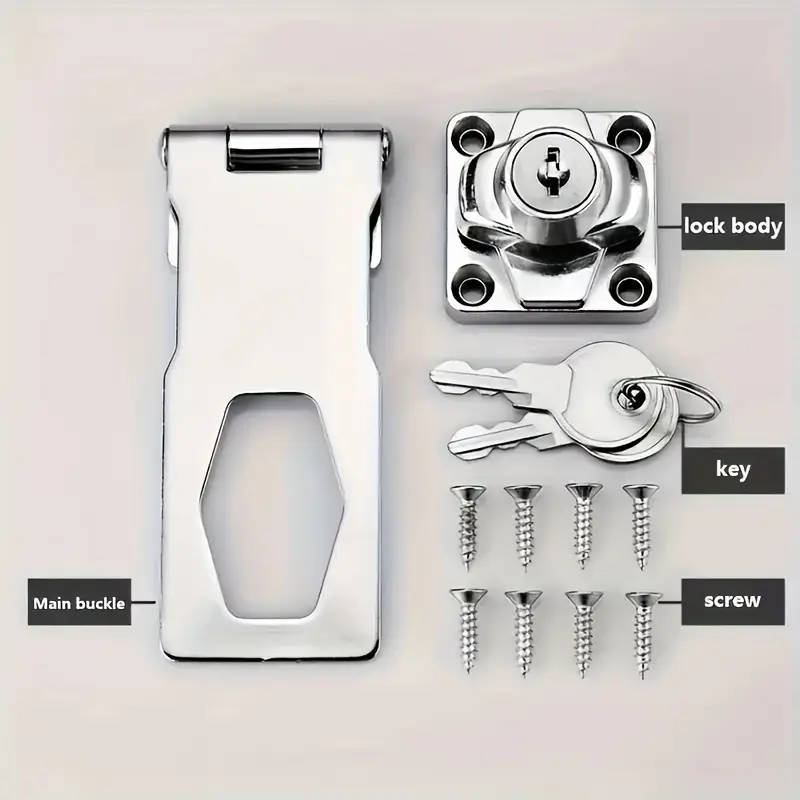 1 Metal Security Lock With Anti-Theft Cylinder