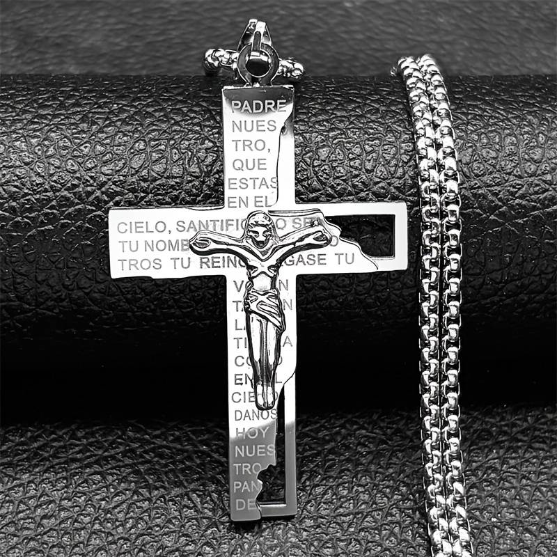 1 Piece Silvery Jesus Theme Pendant