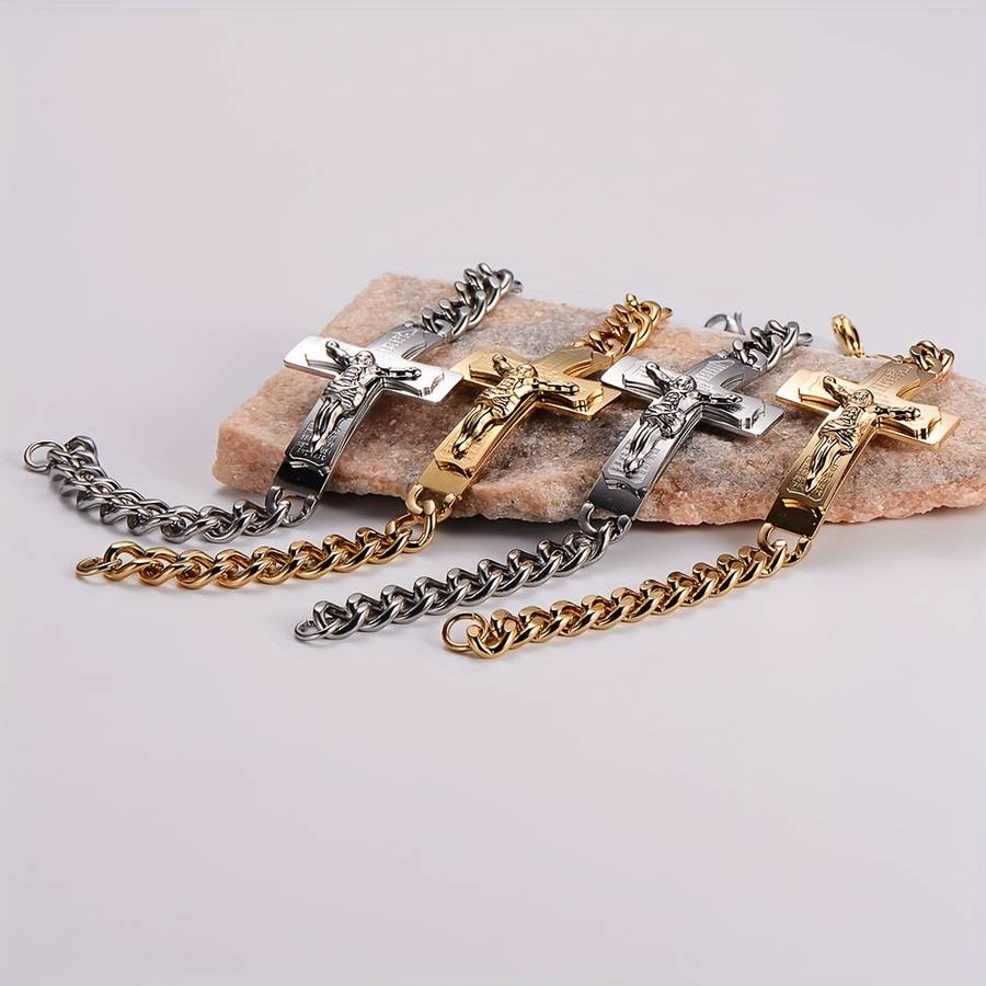 1 Piece Silvery Jesus Theme Pendant