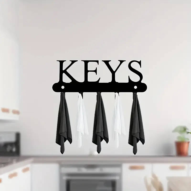 1 Metal Wall-Mounted Keychain