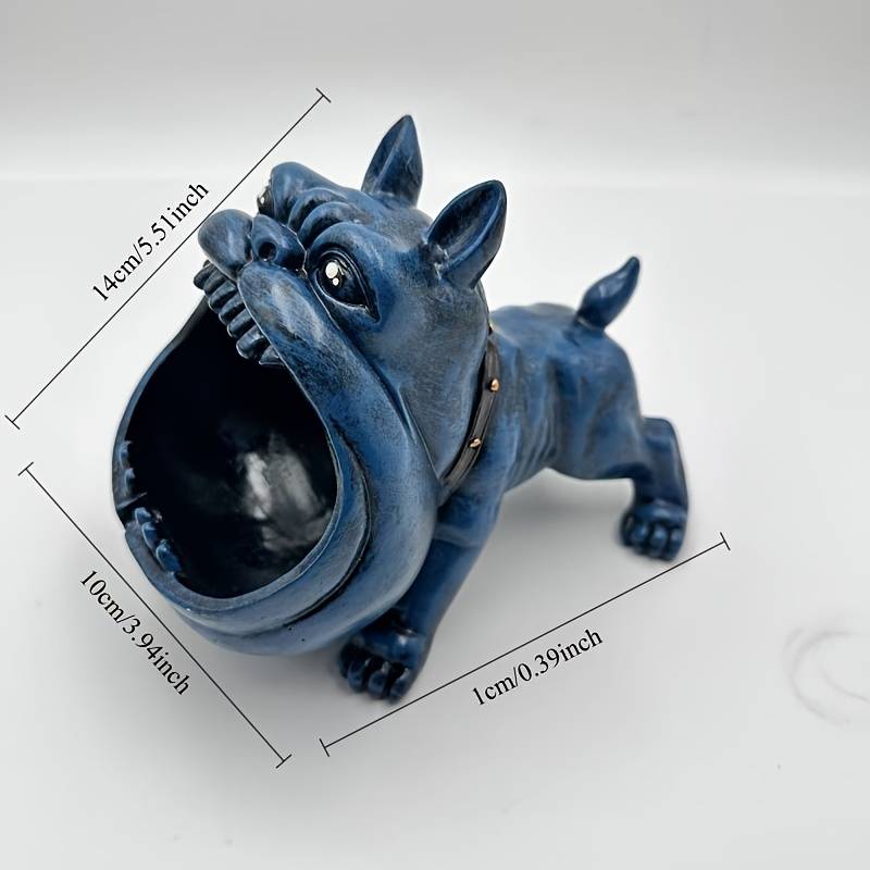 1pc A New Oversized Artistic Bully Dog Ashtray That Is Windproof And Resistant to Flies an Idea