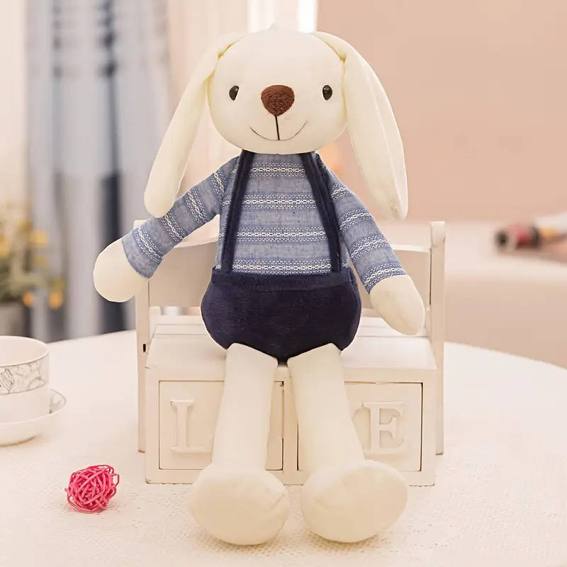 Sugar Bunny Doll Pillow Plush Toy Female Companion Children's Gift Rag Doll Blue