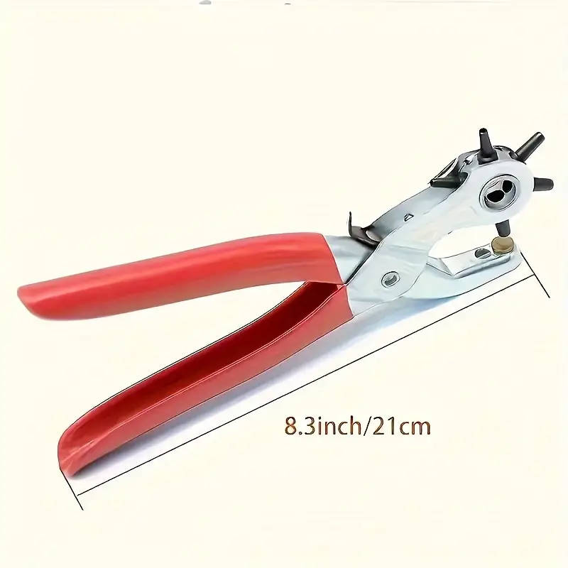 One Carbon Steel Rotary Leather Punch Pliers