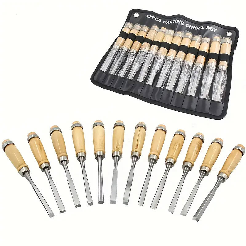 12-Piece Wood Carving Chisel Set