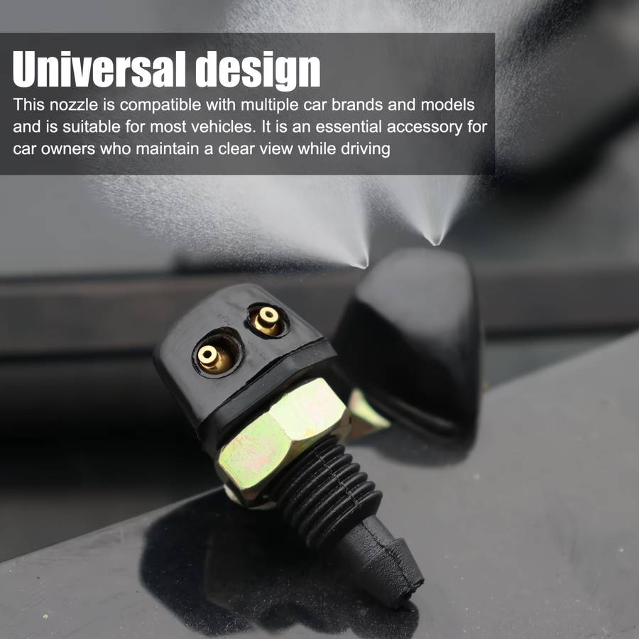 2Pcs Universal DIY Car Windshield Washer Jet Nozzle