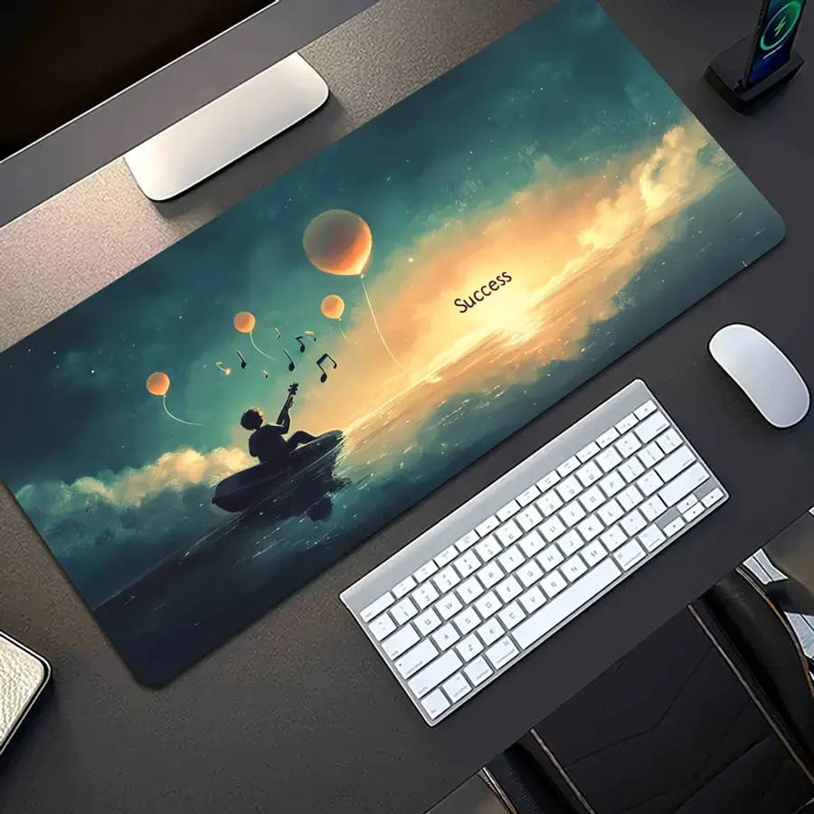 40x90cm Success Melody Rubber Non-Slip Mouse Pad Office Desk Accessory
