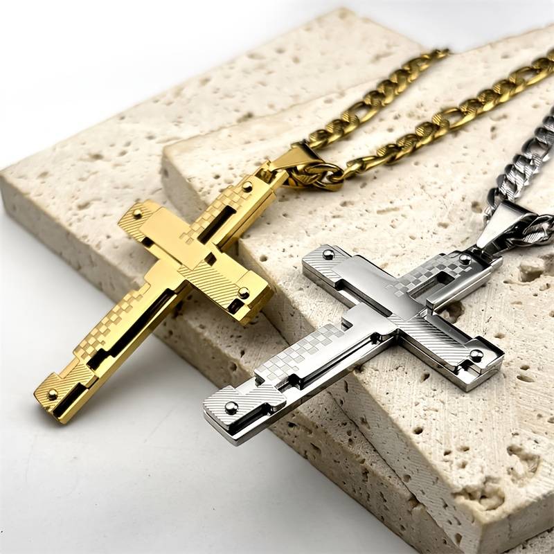 1 Piece Golden Jesus Theme Pendant