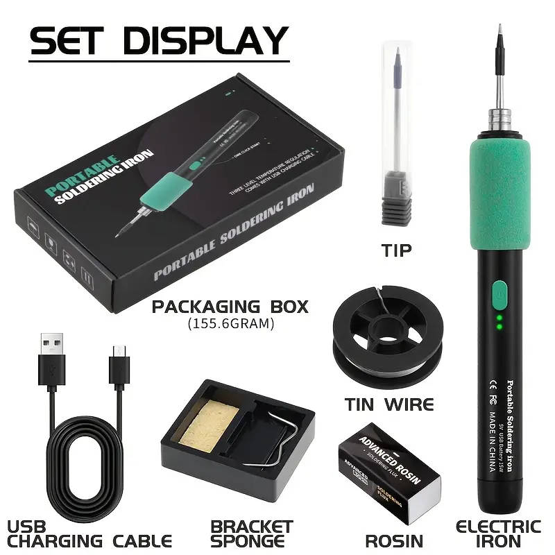 USB Rechargeable Soldering Iron Pen Kit
