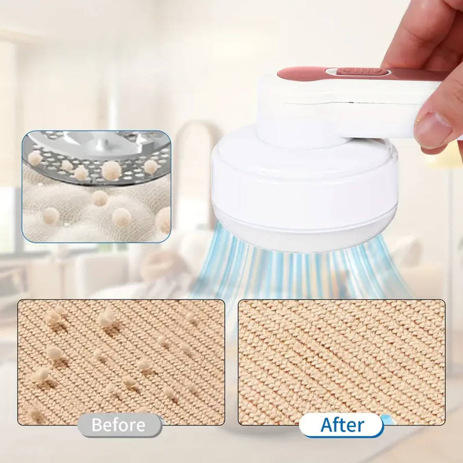 USB Rechargeable Hair Remover with Cleaning Brush