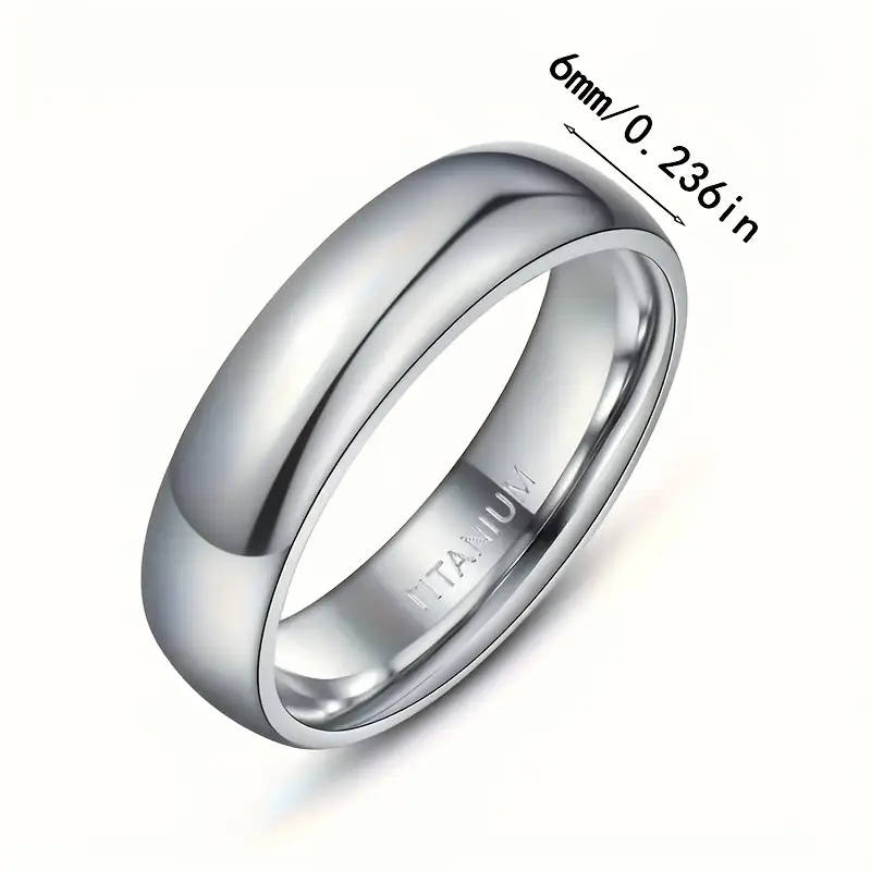 Titanium Ring - 6mm Wide