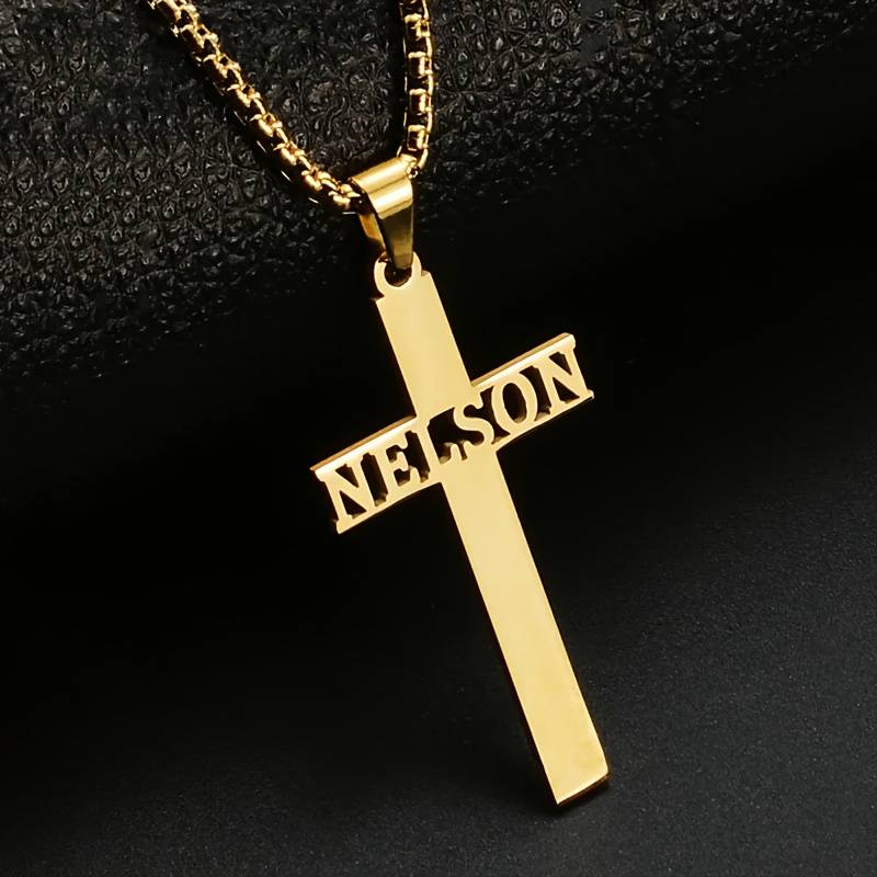 1 Piece Golden Jesus Theme Pendant