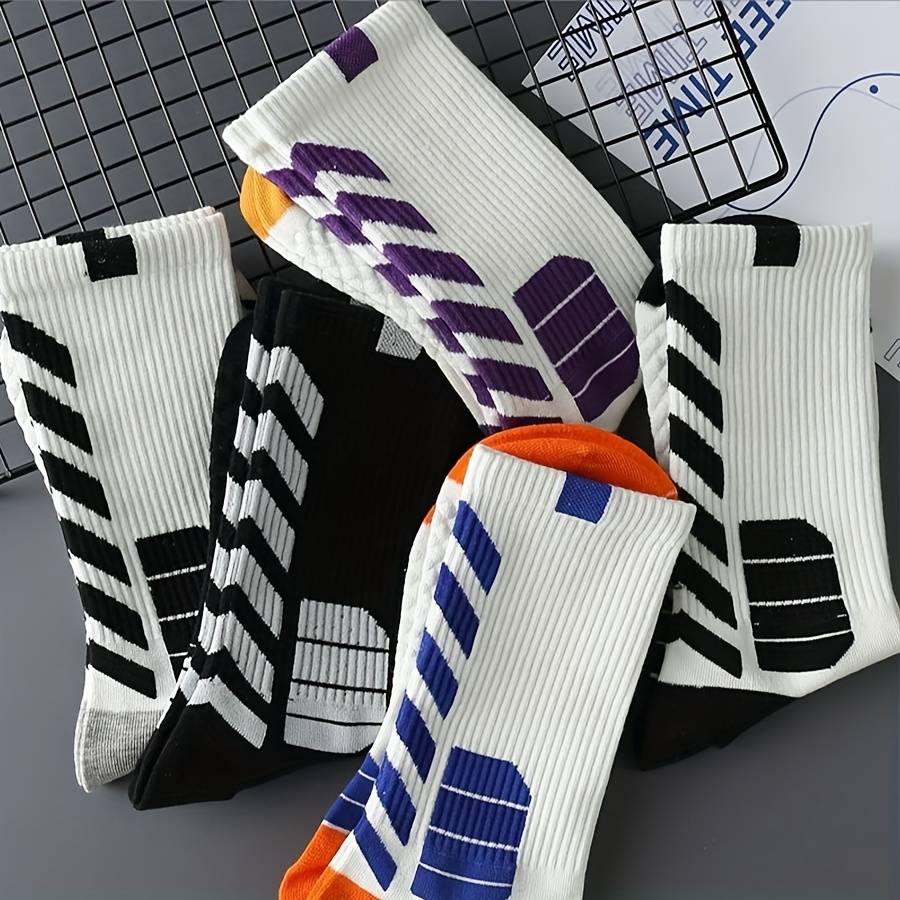 5 Pairs Of Mixed Colors High Elastic Socks