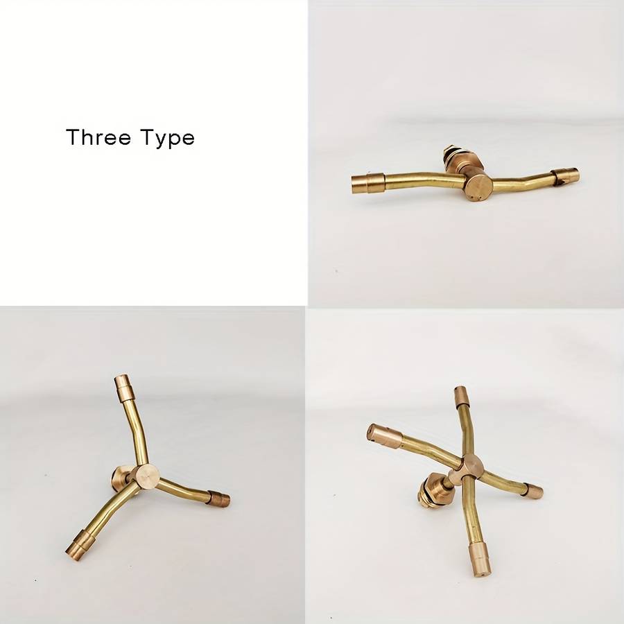 1Pc 2 Arms Whirling Sprinkler Automatic Rotary Brass Sprayer