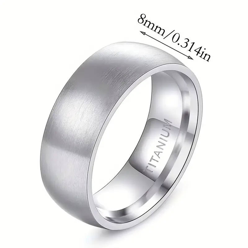 Titamium Men's Band Ring - Modern design