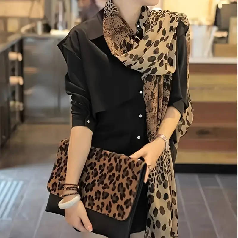 Bohemian Style Women'S Long Printed Scarf