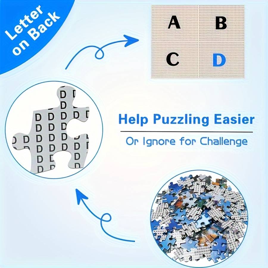 1000pcs Romantic Swans Puzzle 66.04x66.04cm White Card Multicolor Stress-Relievi
