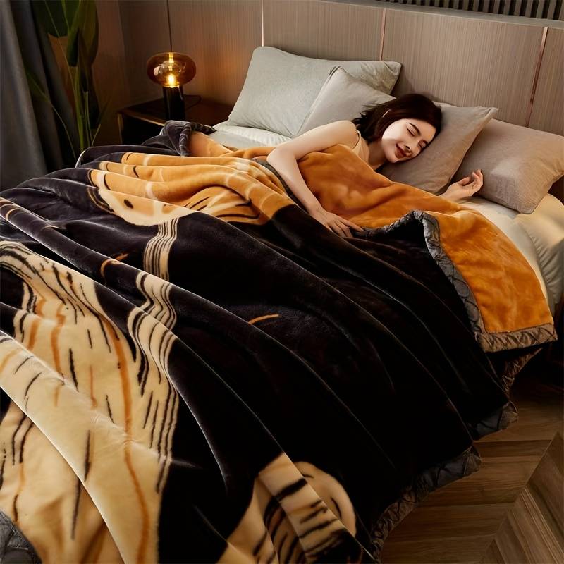 1ps Blanket Color Lily Orange size 180cmx220cm