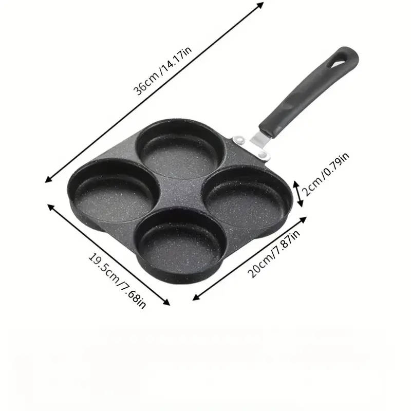 One Pot Four Cup Round Frying Pan Non Stick