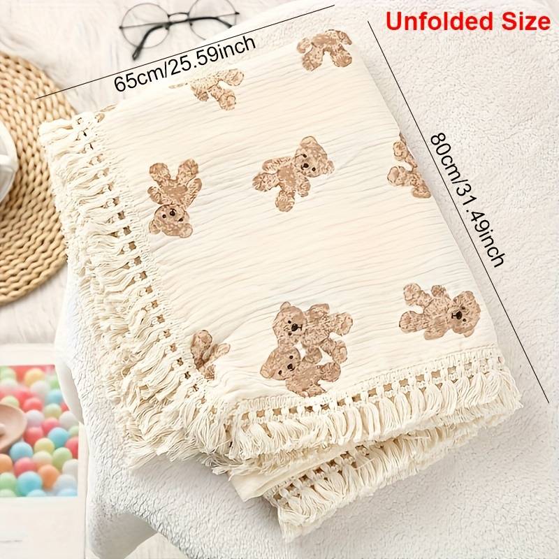 1ps Blanket Color Light Yellow Twin Bears
