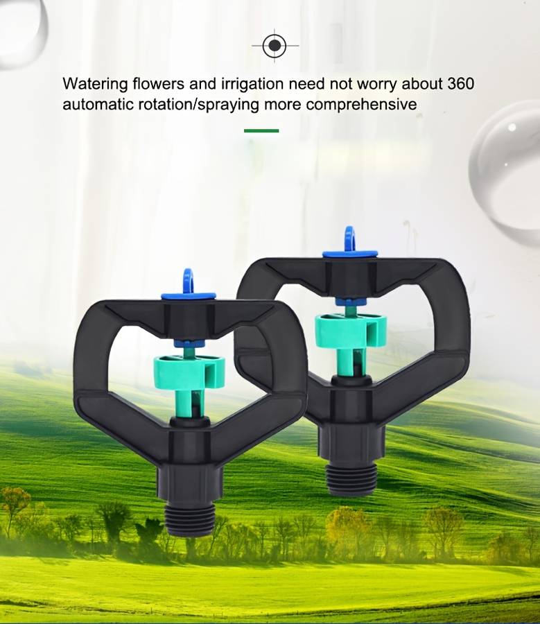 1Pc Garden Hose Nozzle Automatic Lawn Irrigation Sprinkler