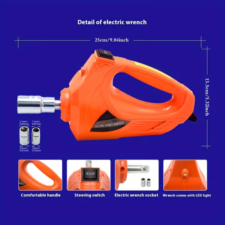 3T Car Electric Jack Set and Wrench Set