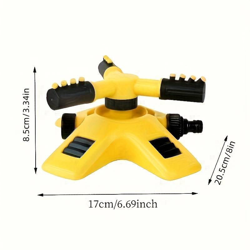 1Pc Sprinklers Lawn Automatic Sprinkler Rotating 3 Adjustable Rotating Arms