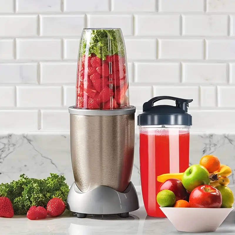 1pc Clear Plastic Blender Cup with Flip-Top Lid Compatible with Nutribullet 600W 900W Models Food-Sa