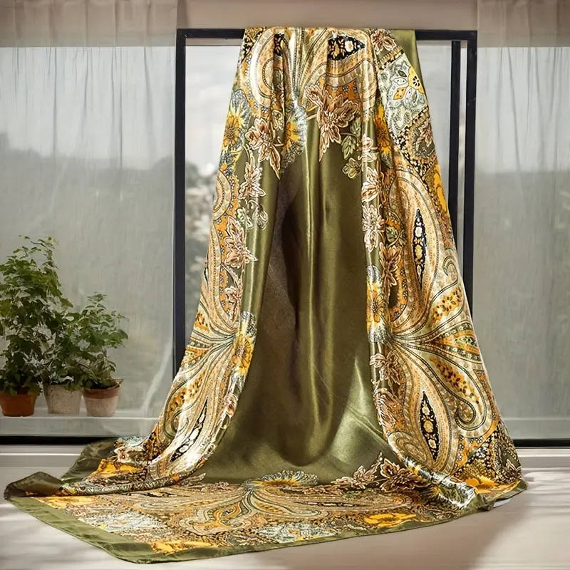 4 Piece Set of 90*90 cm square scarves in 4 colors