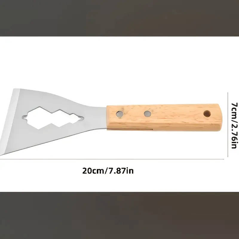 1pc Multi-Purpose Metal Shovel Knife with Wooden Handle Durable Hand Tool for Living Room Outdoor Ga
