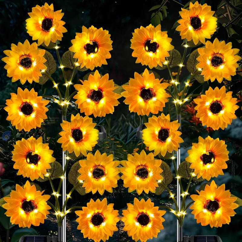 5pcs Solar Sunflower LED Lights