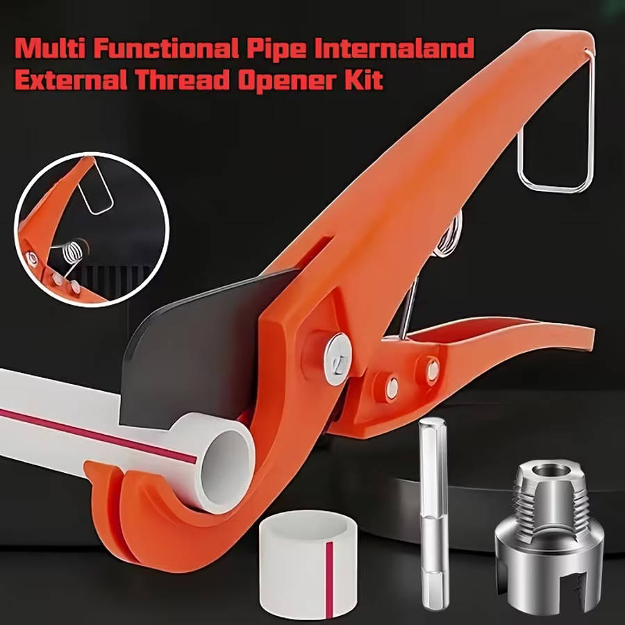 3pcs Pipe Cutter and Water Pipe Thread Repair Tool Set