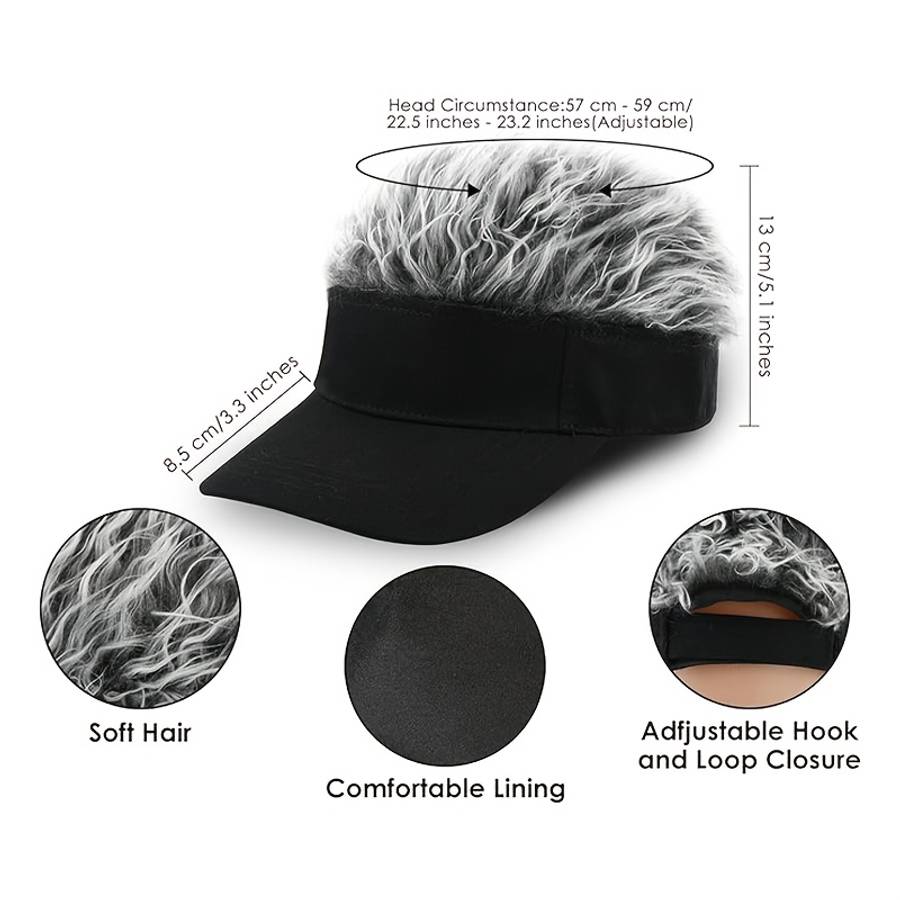 Hip-Hop Style Baseball Cap with Fluffy Brim Deep Top Small Face Design